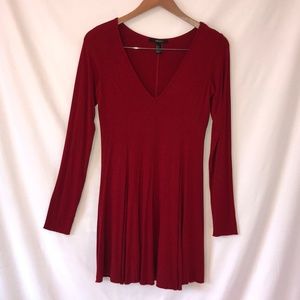 Forever 21 - V Neck Skater Dress - Size Large